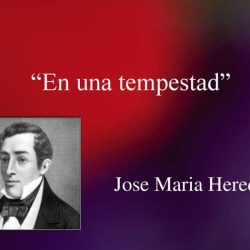 En una tempestad jose maria heredia