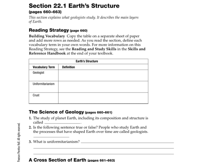 Earth science guided reading study workbook answer key