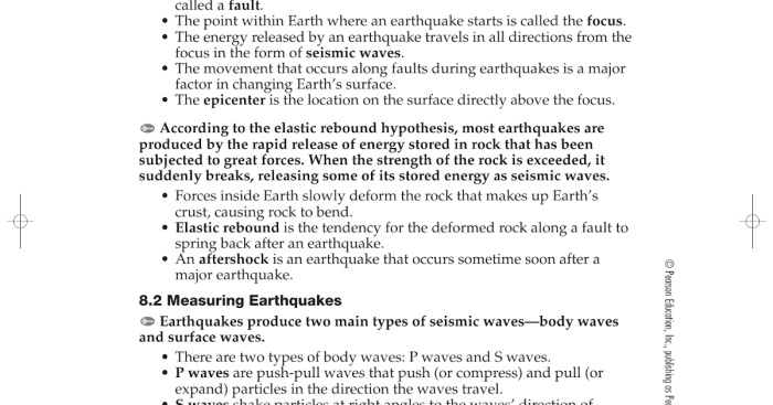 Earth science guided reading study workbook answer key