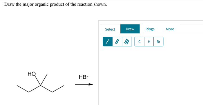 Predict the main organic product of the following reaction